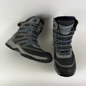 L.L Bean Wildcat Boots Men's 7 Gray Black Lace-Up High Top Classic Outdoor